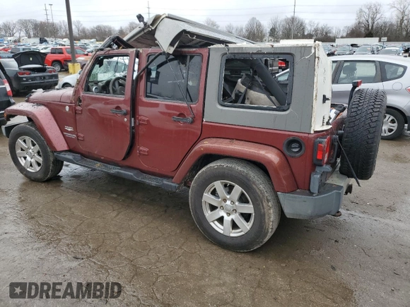 2010 Jeep Wrangler Unlimited Sahara with VIN 1J4BA5H10AL103638, listed as a Copart auction lot 48119645 with 0 mi miles and Salvage Title. Bid and sale history available at carsss.com. Image 2.