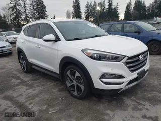2017 Hyundai Tucson Value with VIN KM8J33A28HU301869, listed as a IAAI auction lot 41288511 with 111,143 mi miles. Bid and sale history available at carsss.com. Image 1.