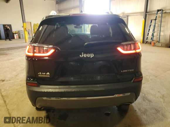 2019 Jeep Cherokee Limited with VIN 1C4PJMDN2KD255950, listed as a Copart auction lot 52145165 with 39,667 mi miles and Salvage Title. Bid and sale history available at carsss.com. Image 6.