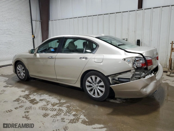 2014 Honda Accord Sedan EX-L with VIN 1HGCR2F89EA130129, listed as a Copart auction lot 52180345 with 35,056 mi miles and Salvage Title. Bid and sale history available at carsss.com. Image 2.