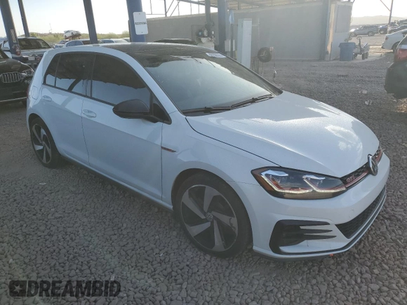 2020 Volkswagen Golf GTI S with VIN 3VW6T7AU0LM005855, listed as a Copart auction lot 48200325 with 63,553 mi miles and Salvage Title. Bid and sale history available at carsss.com. Image 4.