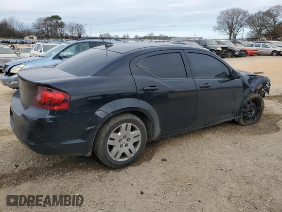 2013 Dodge Avenger SE with VIN 1C3CDZABXDN682873, listed as a Copart auction lot 46826865 with 135,193 mi miles and Salvage Title. Bid and sale history available at carsss.com. Image 3.