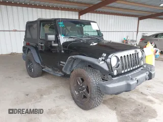 2015 Jeep Wrangler Sport with VIN 1C4AJWAG8FL550635, listed as a IAAI auction lot 42116285 with 111,782 mi miles. Bid and sale history available at carsss.com. Image 1.