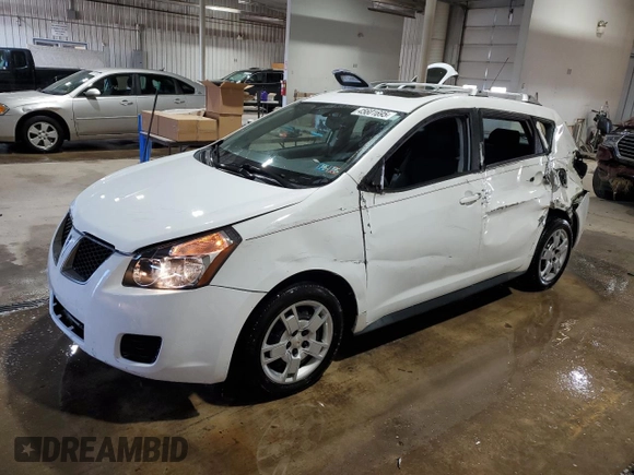 2009 Pontiac Vibe with VIN 5Y2SM67099Z422007, listed as a Copart auction lot 45601695 with 120,318 mi miles and Salvage Title. Bid and sale history available at carsss.com. Image 1.