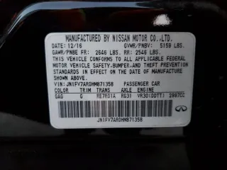 2017 Infiniti Q50 Red Sport 400 with VIN JN1FV7AR0HM871358, listed as a Copart auction lot 84252014 with 92,986 mi miles and Salvage Title. Bid and sale history available at carsss.com. Image 13.