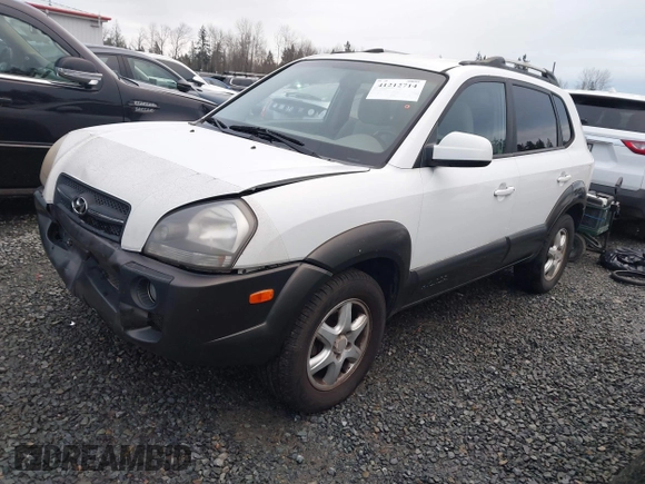 2005 Hyundai Tucson GLS with VIN KM8JN72D75U060416, listed as a IAAI auction lot 41212714 with 173,421 mi miles. Bid and sale history available at carsss.com. Image 17.