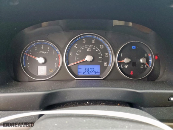 2008 Hyundai Santa Fe SE with VIN 5NMSH13E58H150485, listed as a Copart auction lot 51631335 with 157,290 mi miles and Salvage Title. Bid and sale history available at carsss.com. Image 9.