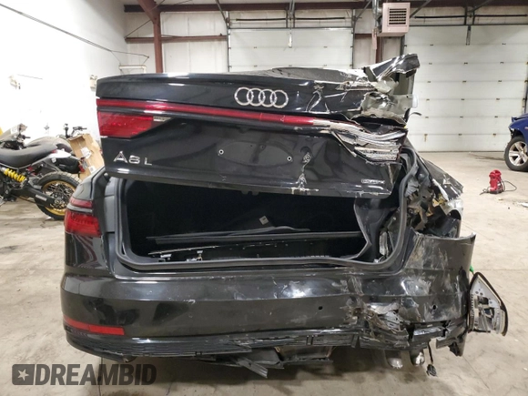 2020 Audi A8 L with VIN WAU8EAF80LN003136, listed as a Copart auction lot 75934923 with 28,331 mi miles. Bid and sale history available at carsss.com. Image 6.