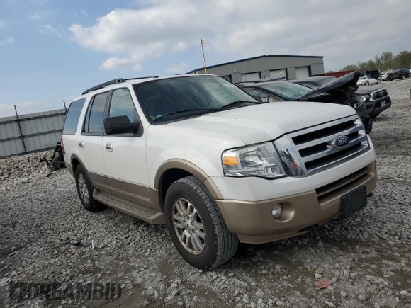 2014 Ford Expedition King Ranch with VIN 1FMJU1J58EEF56703, listed as a Copart auction lot 52916595 with 143,981 mi miles and Salvage title. Bid and sale history available at DreamBid. Image 4.