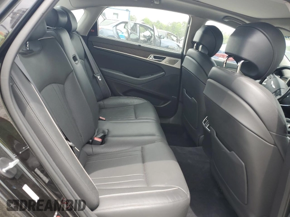 2018 Genesis G80 3.8L with VIN KMHGN4JE4JU268346, listed as a Copart auction lot 54949555 with 88,503 mi miles and Salvage title. Bid and sale history available at DreamBid. Image 10.