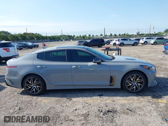 2023 Kia Stinger GT-Line with VIN KNAE35LD3P6136247, listed as a IAAI auction lot 41969093 with 27,905 mi miles. Bid and sale history available at carsss.com. Image 14.