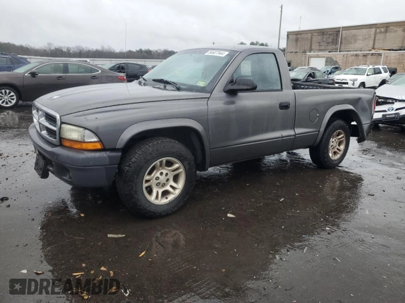 2004 Dodge Dakota with VIN 1D7FL16K34S554343, listed as a Copart auction lot 84607944 with 352,061 mi miles and Salvage Title. Bid and sale history available at carsss.com. Image 1.