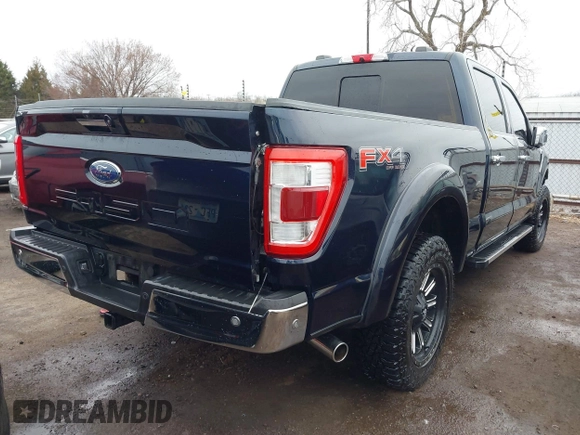 2022 Ford F-150 XL with VIN 1FTFW1ED9NFB61106, listed as a IAAI auction lot 41609143 with 73,391 mi miles. Bid and sale history available at carsss.com. Image 4.
