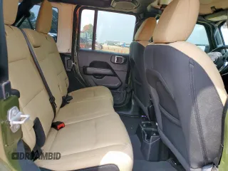 2021 Jeep Wrangler Unlimited Sahara with VIN 1C4HJXEN5MW591989, listed as a Copart auction lot 57535645 with 80,923 mi miles and Salvage title. Bid and sale history available at DreamBid. Image 10.