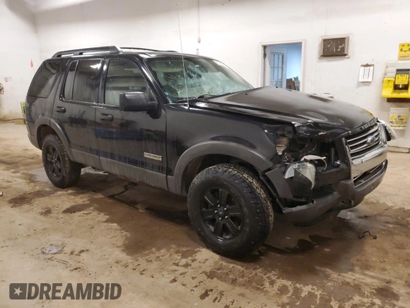2006 Ford Explorer XLT with VIN 1FMEU63E36UB25284, listed as a Copart auction lot 51460415 with 288,107 mi miles and Salvage title. Bid and sale history available at DreamBid. Image 4.