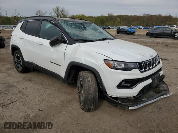 2023 Jeep Compass Limited с VIN 3C4NJDCN6PT573001, выставлен на аукционе Copart как лот 54737785 с пробегом 13 932 миль миль и Списание • Salvage title. История ставок и продаж доступна на DreamBid. Изображение 4.