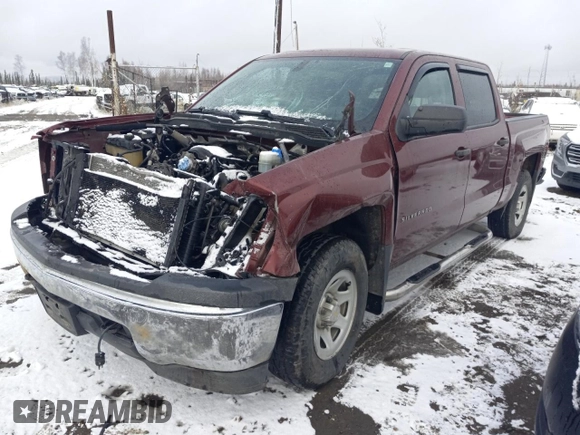 2014 Chevrolet Silverado 1500 Work Truck with VIN 3GCUKPEH1EG294742, listed as a Copart auction lot 75556434 with 201,890 mi miles and Salvage Title. Bid and sale history available at DreamBid. Image 1.
