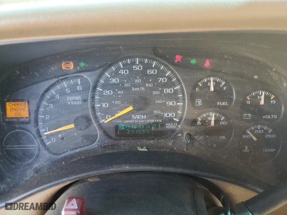 2000 Chevrolet New Tahoe LT with VIN 1GNEC13T4YJ160758, listed as a Copart auction lot 73355294 with 271,594 mi miles and Salvage Title. Bid and sale history available at carsss.com. Image 9.