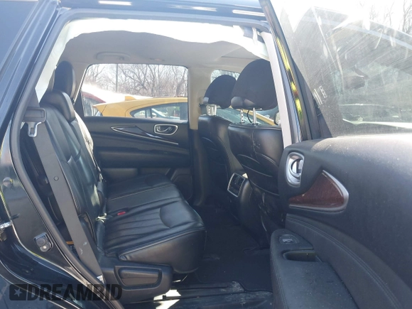 2013 Infiniti JX35 with VIN 5N1AL0MM7DC307092, listed as a IAAI auction lot 41625062 with 162,553 mi miles. Bid and sale history available at carsss.com. Image 8.