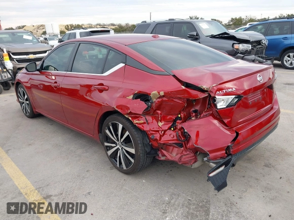 2020 Nissan Altima 2.5 SR with VIN 1N4BL4CV0LC166963, listed as a IAAI auction lot 41458015 with 34,823 mi miles. Bid and sale history available at carsss.com. Image 3.