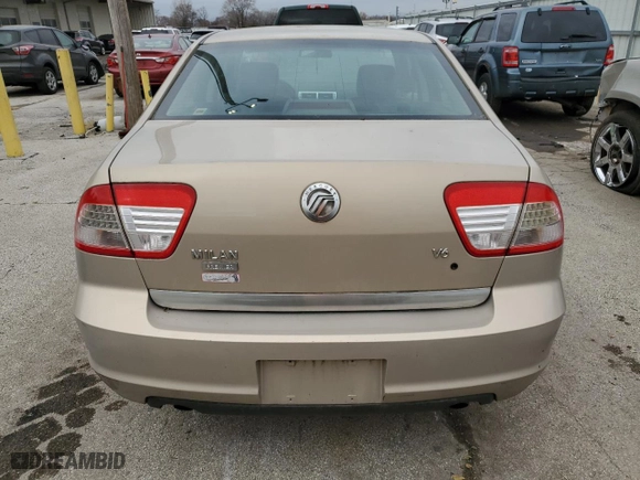 2006 Mercury Milan Premier with VIN 3MEFM08186R617780, listed as a Copart auction lot 84100554 with 0 mi miles and Salvage Title. Bid and sale history available at carsss.com. Image 6.