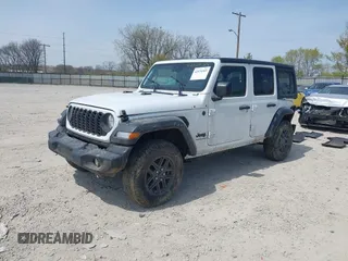 2024 Jeep Wrangler Willys with VIN 1C4PJXDG5RW244037, listed as a IAAI auction lot 42070305 with 29,580 mi miles and . Bid and sale history available at carsss.com. Image 17.