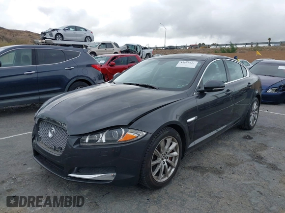 2013 Jaguar XF I4 RWD with VIN SAJWA0ES0DPS64027, listed as a IAAI auction lot 41569121 with 103,115 mi miles. Bid and sale history available at carsss.com. Image 17.