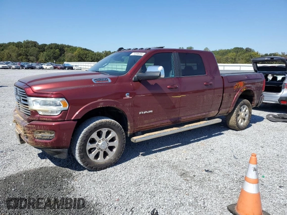 2019 Ram 2500 Laramie with VIN 3C6UR5NL9KG592799, listed as a Copart auction lot 74996084 with 41,652 mi miles and Salvage Title. Bid and sale history available at carsss.com. Image 1.