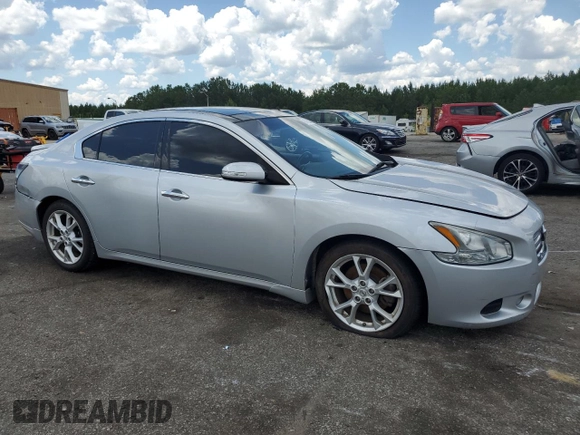 2014 Nissan Maxima S with VIN 1N4AA5AP2EC484162, listed as a Copart auction lot 60760335 with 69,375 mi miles and Salvage title. Bid and sale history available at DreamBid. Image 4.