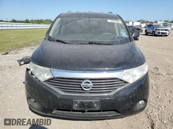 2013 Nissan Quest LE with VIN JN8AE2KP9D9071862, listed as a Copart auction lot 73657284 with 170,878 mi miles and Salvage Title. Bid and sale history available at carsss.com. Image 5.