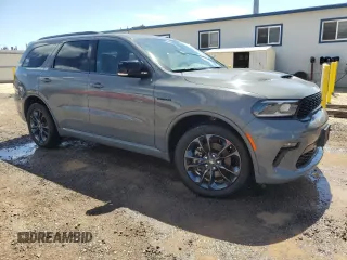 2023 Dodge Durango R/T Plus z VIN 1C4SDHCT3PC634669, wystawiony jako Copart lot #48601745 z przebiegiem 14 507 mil mil oraz Czysty tytuł • Clean title. Historia ofert i sprzedaży dostępna na DreamBid. Obrazek 4.