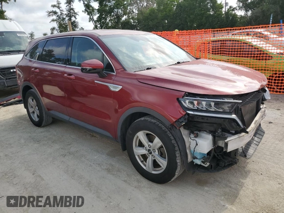 2022 Kia Sorento LX with VIN 5XYRG4LC0NG119295, listed as a Copart auction lot 56103805 with 57,313 mi miles and Salvage title. Bid and sale history available at DreamBid. Image 4.
