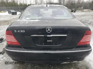 2003 Mercedes-Benz S-Class 4.3L with VIN WDBNG70JX3A368203, listed as a Copart auction lot 88929275 with 0 mi miles and Salvage Title. Bid and sale history available at carsss.com. Image 6.