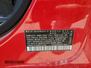 2014 Volkswagen Jetta SE с VIN 3VWD07AJ5EM431498, выставлен на аукционе Copart как лот 63634995 с пробегом 192 790 миль миль и Чистый • Clean title. История ставок и продаж доступна на DreamBid. Изображение 12.