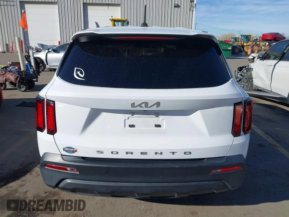 2022 Kia Sorento LX with VIN 5XYRG4LC6NG111914, listed as a IAAI auction lot 41402951 with 46,157 mi miles. Bid and sale history available at carsss.com. Image 17.