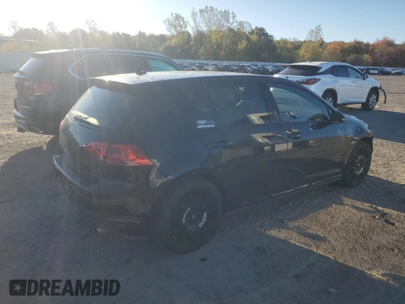 2015 Volkswagen Golf GTI S with VIN 3VW5T7AU0FM095282, listed as a Copart auction lot 75446584 with 102,494 mi miles and Salvage Title. Bid and sale history available at carsss.com. Image 3.