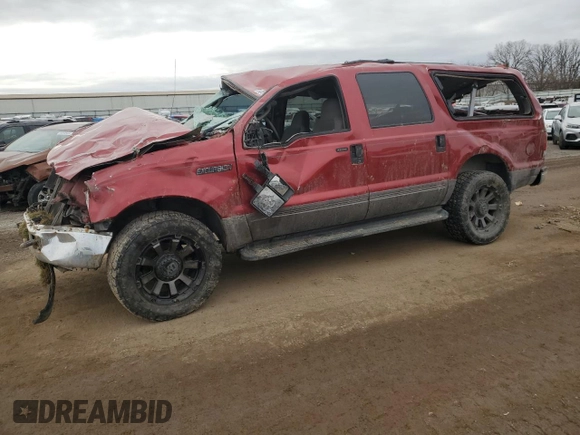 2005 Ford Excursion Special Serv z VIN 1FMSU41P65ED41988, wystawiony jako Copart lot #85659974 z przebiegiem Nie podano mil oraz Czysty tytuł • Clean title. Historia ofert i sprzedaży dostępna na DreamBid. Obrazek 1.