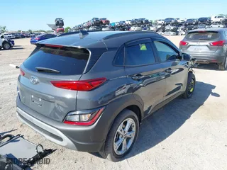 2023 Hyundai Kona SEL with VIN KM8K62AB9PU061431, listed as a IAAI auction lot 41890284 with 3,377 mi miles. Bid and sale history available at carsss.com. Image 4.