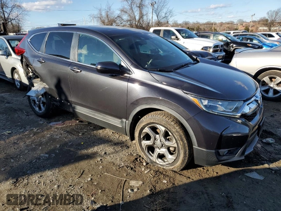 2019 Honda CR-V EX with VIN 2HKRW1H59KH507111, listed as a Copart auction lot 42679415 with 42,909 mi miles and Salvage Title. Bid and sale history available at carsss.com. Image 4.