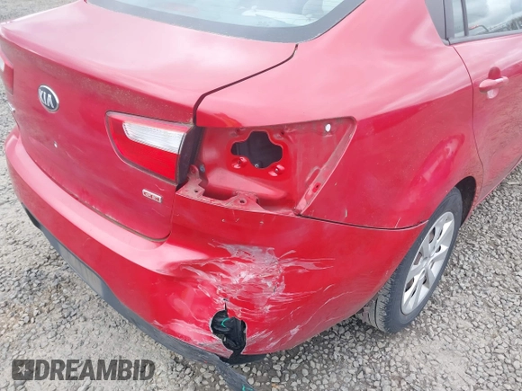 2013 Kia Rio LX with VIN KNADM4A30D6179274, listed as a IAAI auction lot 42014845 with 115,238 mi miles. Bid and sale history available at carsss.com. Image 6.