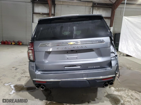 2022 Chevrolet Suburban Premier with VIN 1GNSKFKD8NR291282, listed as a Copart auction lot 47523204 with 0 mi miles and Non Repairable. Bid and sale history available at carsss.com. Image 6.