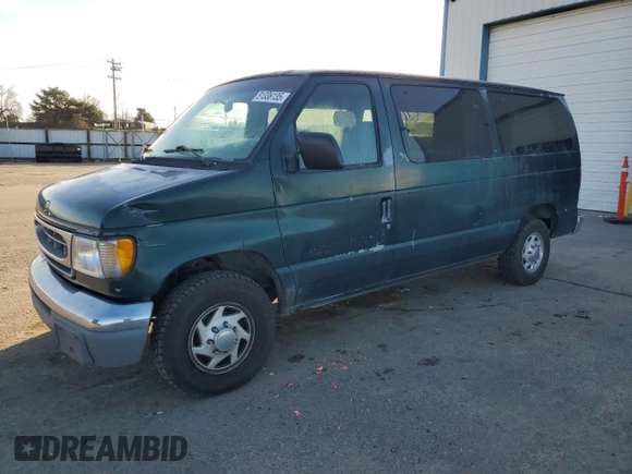 1999 Ford Econoline Passenger XL with VIN 1FMRE1126XHB41841, listed as a Copart auction lot 51338135 with 161,416 mi miles and Clean title. Bid and sale history available at DreamBid. Image 1.