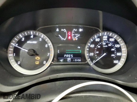 2015 Nissan Sentra SV with VIN 3N1AB7AP4FY253259, listed as a Copart auction lot 56695845 with 115,456 mi miles and Clean Title. Bid and sale history available at DreamBid. Image 9.
