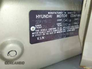 2001 Hyundai XG z VIN KMHFU45D91A086966, wystawiony jako IAAI lot #42331492 z przebiegiem 88 803 mil mil oraz . Historia ofert i sprzedaży dostępna na DreamBid. Obrazek 9.