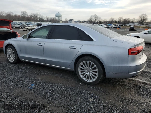2015 Audi A8 3.0T z VIN WAU3GAFD7FN008548, wystawiony jako Copart lot #50428525 z przebiegiem 128 457 mil mil oraz Czysty tytuł • Clean title. Historia ofert i sprzedaży dostępna na DreamBid. Obrazek 2.