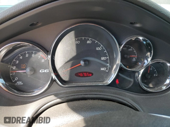 2008 Pontiac G6 GXP with VIN 1G2ZM177X84198101, listed as a Copart auction lot 74971834 with 46,765 mi miles and Salvage Title. Bid and sale history available at carsss.com. Image 9.