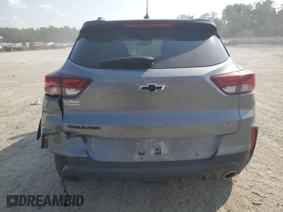 2021 Chevrolet TrailBlazer RS with VIN KL79MTSL6MB020054, listed as a Copart auction lot 67673364 with 32,534 mi miles and Salvage Title. Bid and sale history available at DreamBid. Image 6.