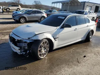 2017 BMW M3 with VIN WBS8M9C33H5G86160, listed as a Copart auction lot 86414524 with 58,302 mi miles and Salvage Title. Bid and sale history available at carsss.com. Image 1.
