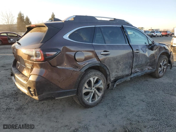 2021 Subaru Outback Touring with VIN 4S4BTAPC9M3128436, listed as a Copart auction lot 42585135 with 74,423 mi miles and Salvage Title. Bid and sale history available at carsss.com. Image 3.