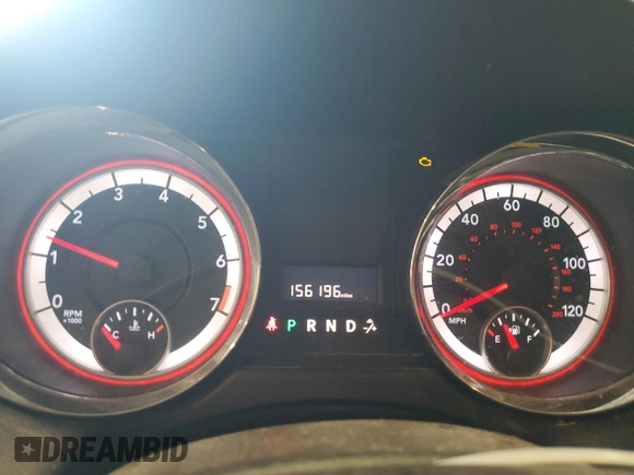 2014 Dodge Grand Caravan SXT with VIN 2C4RDGCG6ER122145, listed as a Copart auction lot 54435605 with 156,196 mi miles and Salvage Title. Bid and sale history available at DreamBid. Image 9.